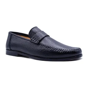 19-025-BLK PARMA Peccary Loafer, Black