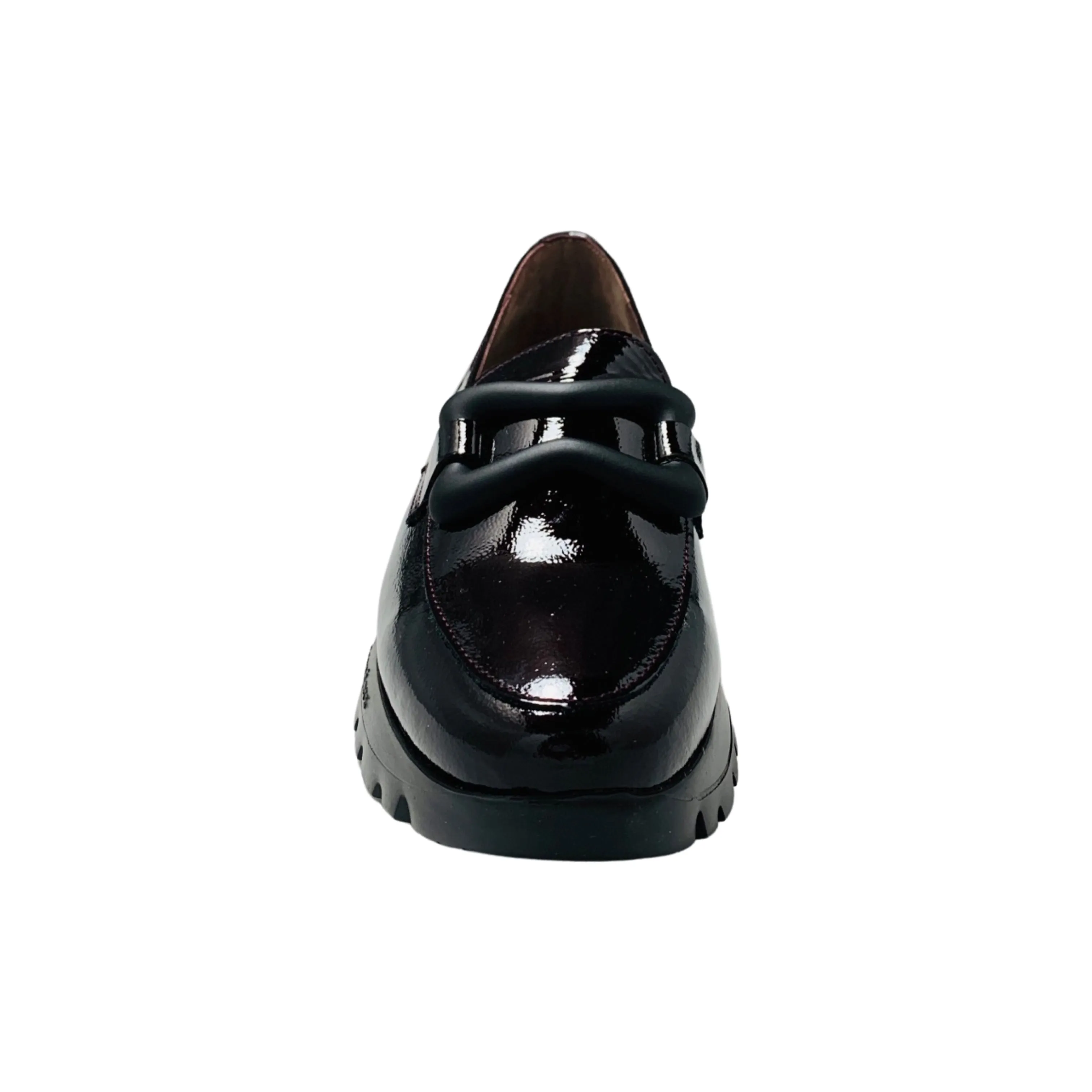 A2430 Dark Burgundy Platform Loafer