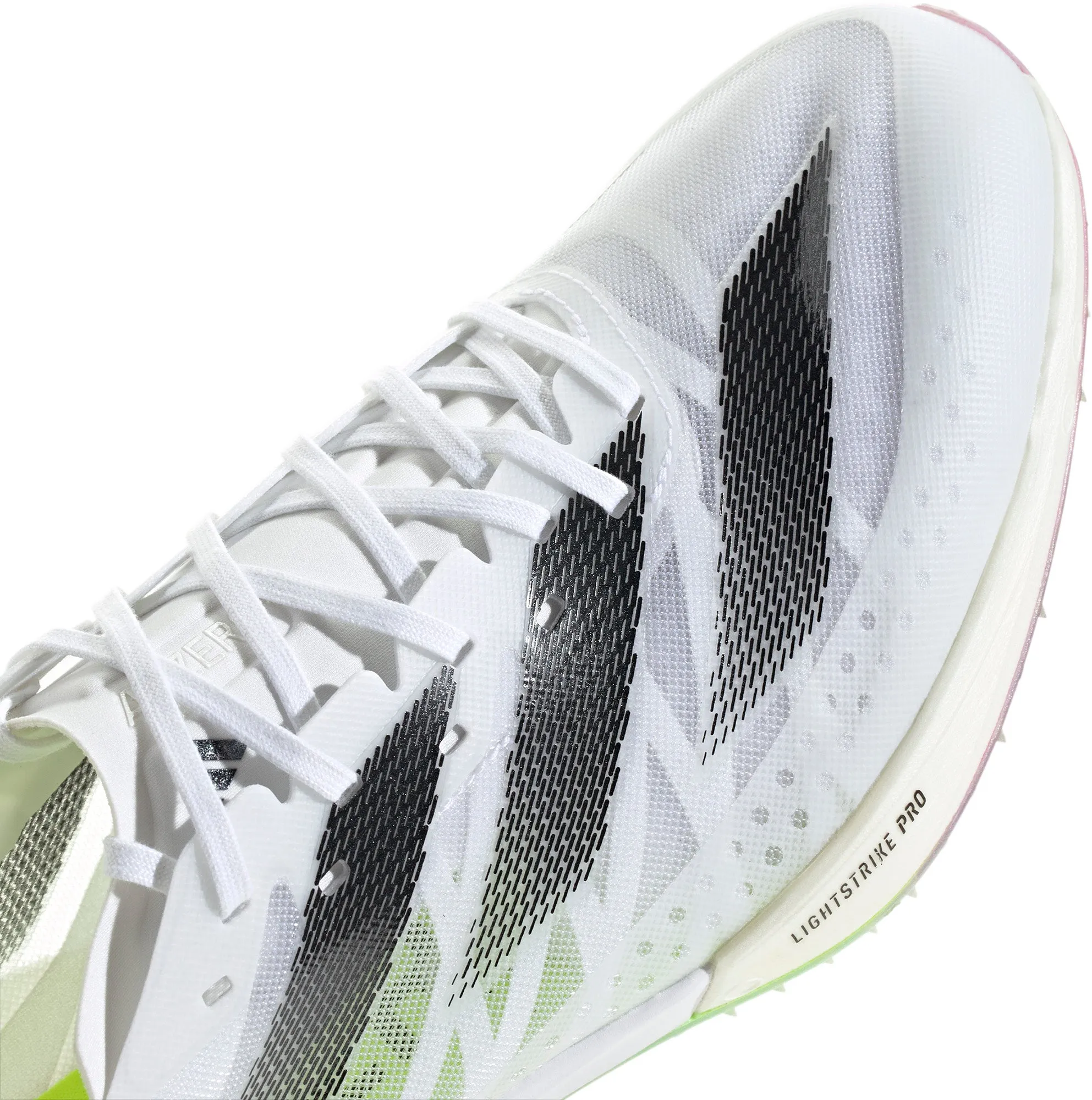 White adidas Adizero Prime SP 2 Running Spikes, Enhanced Performance