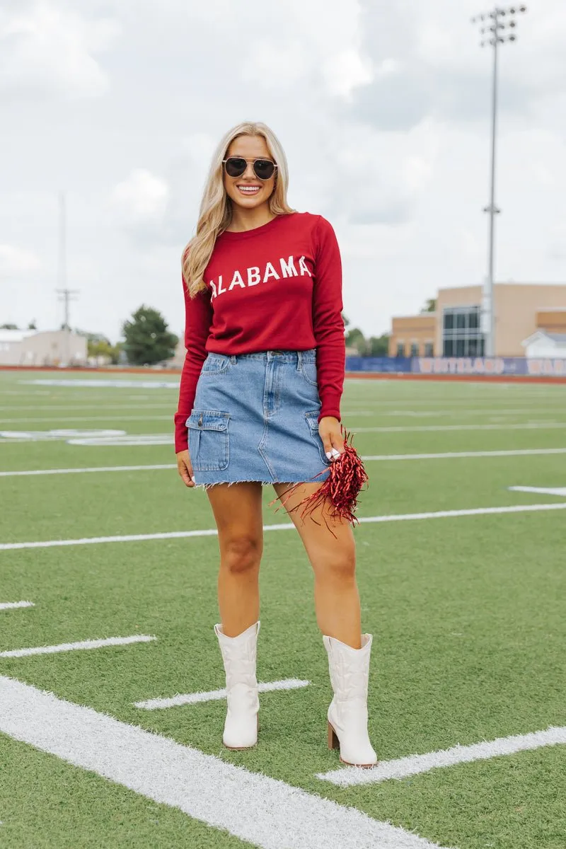 Alabama Game Day Crew Neck Sweater