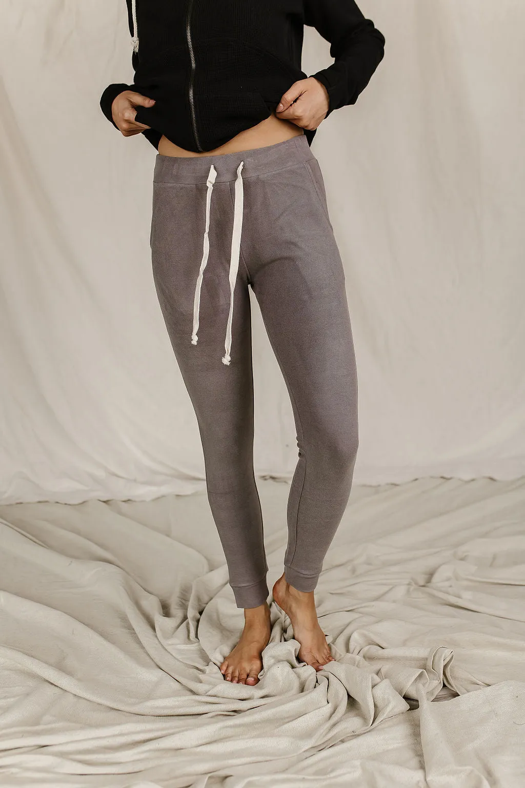 Ampersand Performance Fleece Joggers- Dark Grey