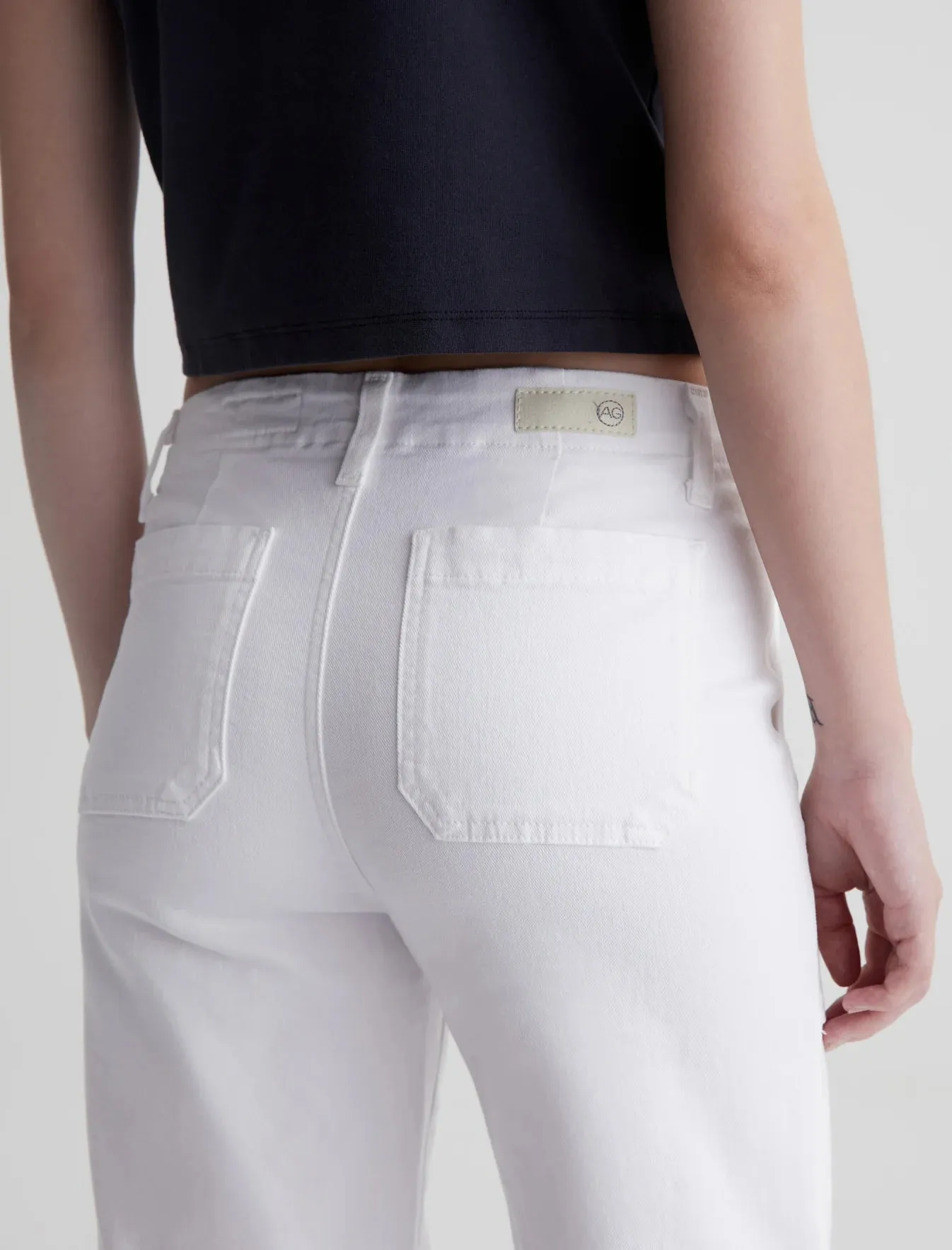 ANALEIGH STRAIGHT CROP (CLOUD WHITE) - A.G.