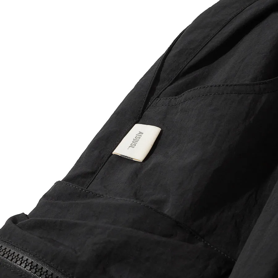 A[S]USL NYLON SQUARE POCKET PANTS-BLACK