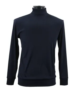 Bassiri L/S Turtle Neck T-Shirt 633-Navy