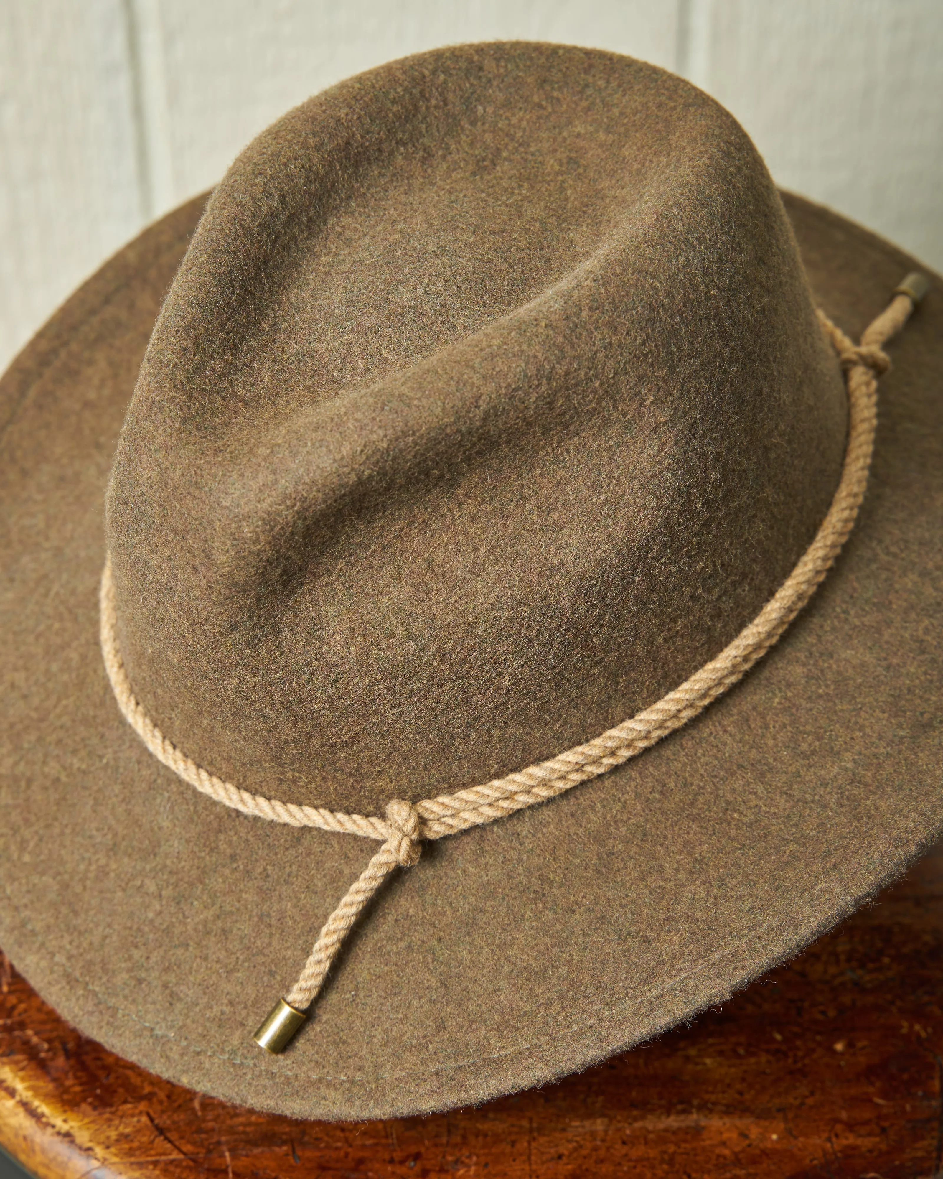 Beaufort Wool Felt Hat in Loden Mix