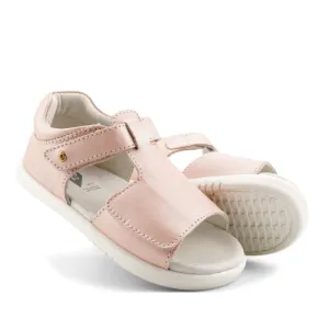 Bobux Step Up Mirror Leather Sandal Seashell Shimmer Pink 727322C