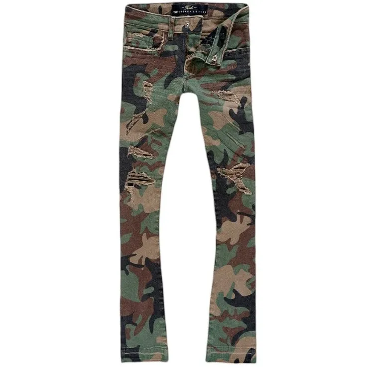 Boys Jordan Craig Stacked Tribeca Twill Pants (Vintage Camo) JTF960RCB