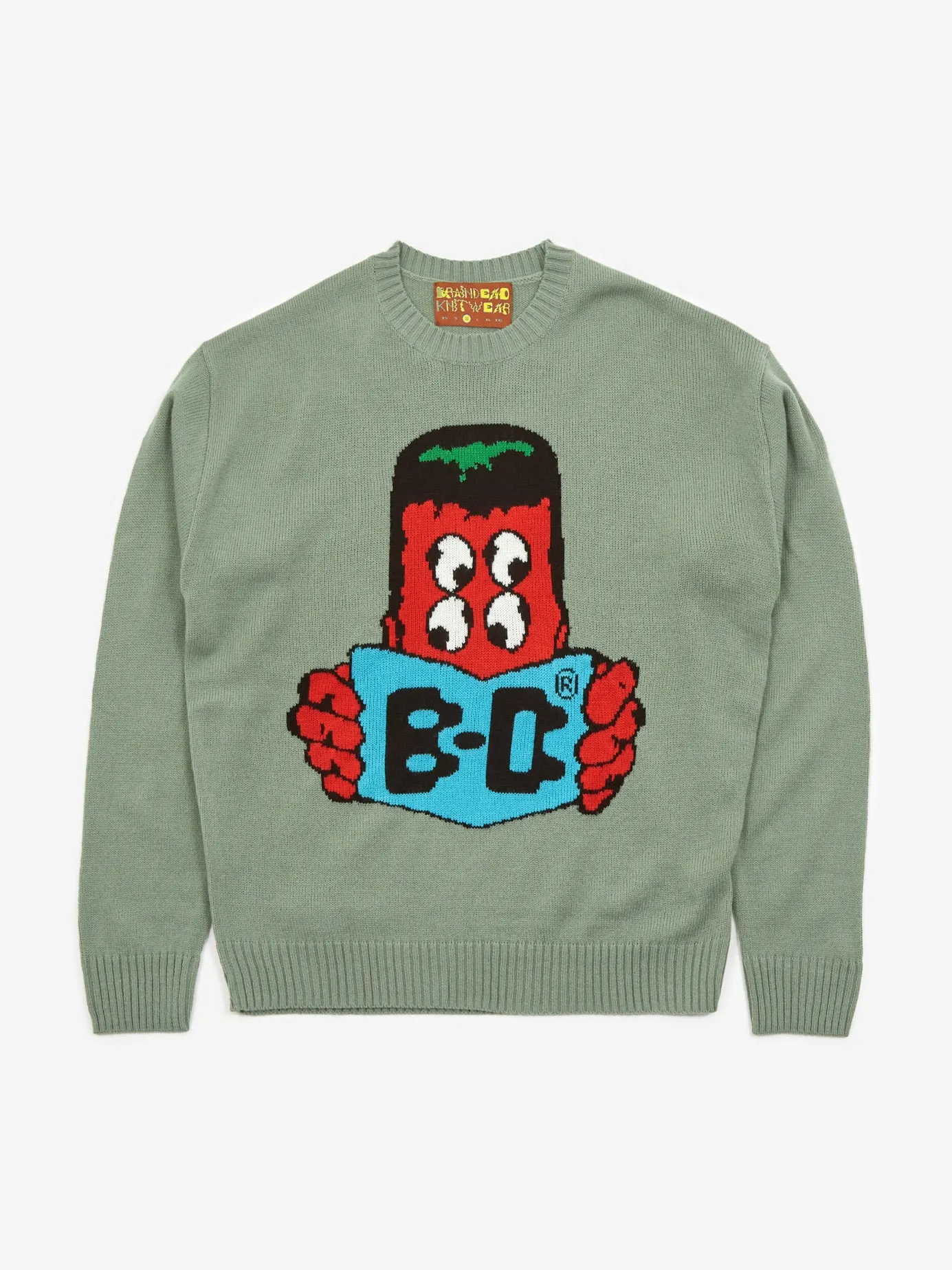 Brain Dead Readers Sweater - Mallard