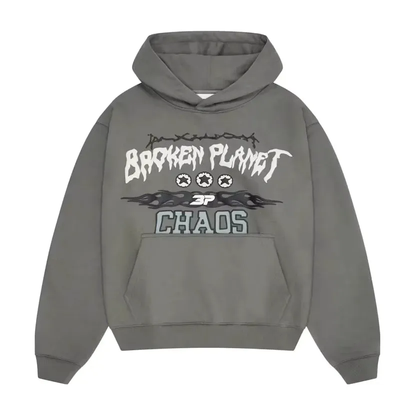 Broken Planet Chaos Hoodie Gunmetal Grey