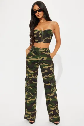 Cadet Sexy Cargo Pant Set - Olive/combo