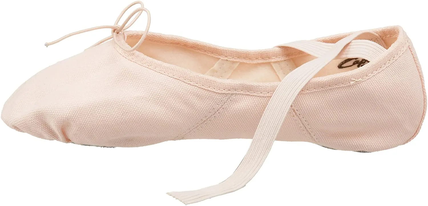 Capezio Girls Child 2028C Canvas Juliet Ballet Shoe Light Ballet Pink 2.5