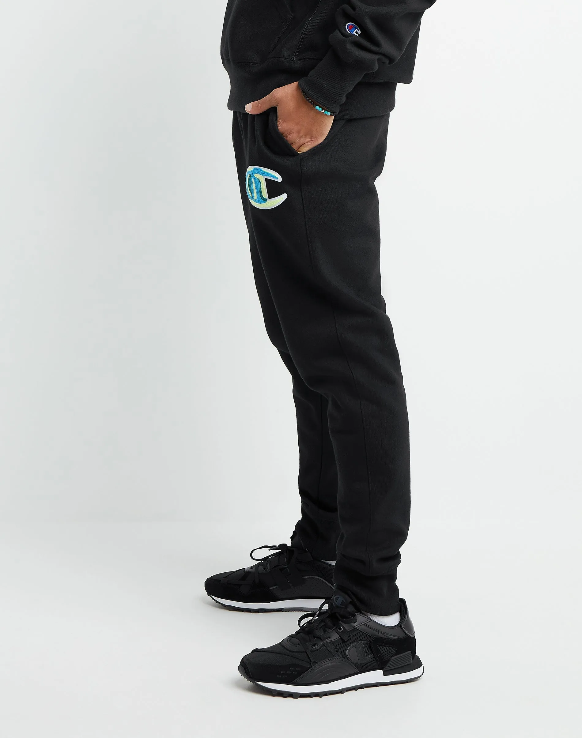 Chain Stitch Reverse Weave Joggers