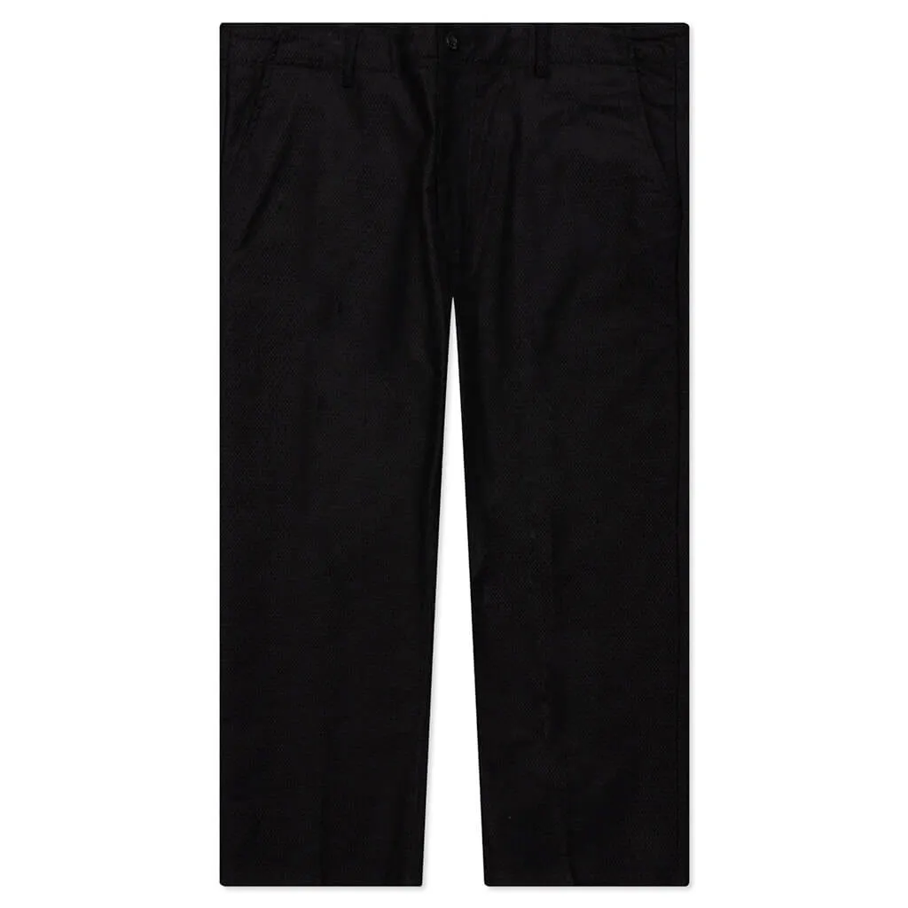 Corded Trouser Pant - Black