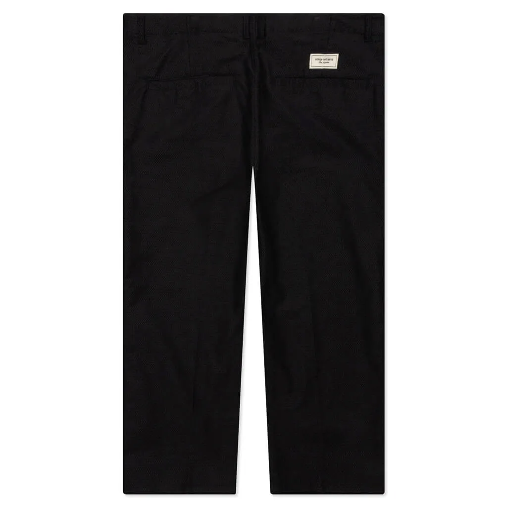 Corded Trouser Pant - Black