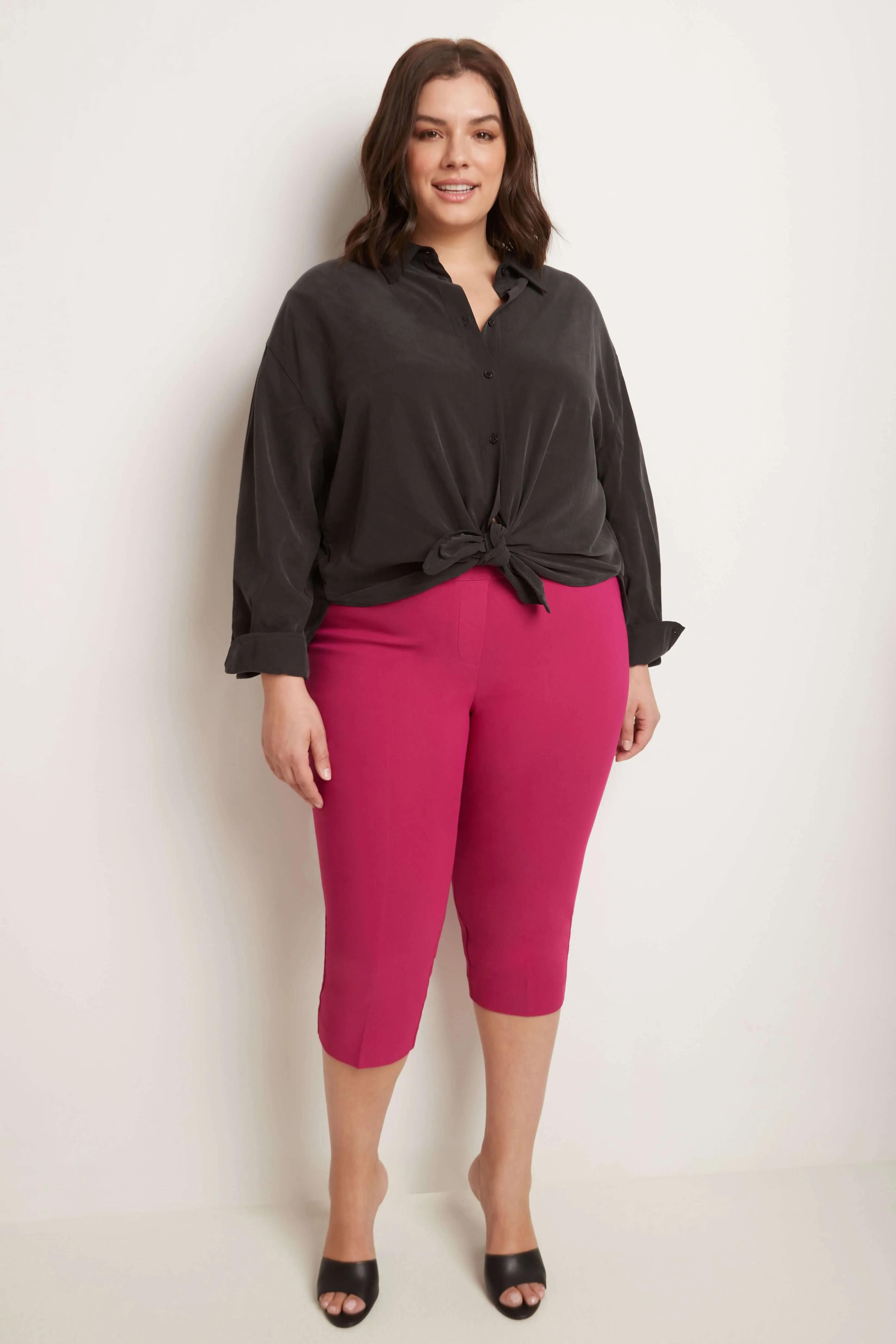 Curvy Capri with Flattering Wide Waistband