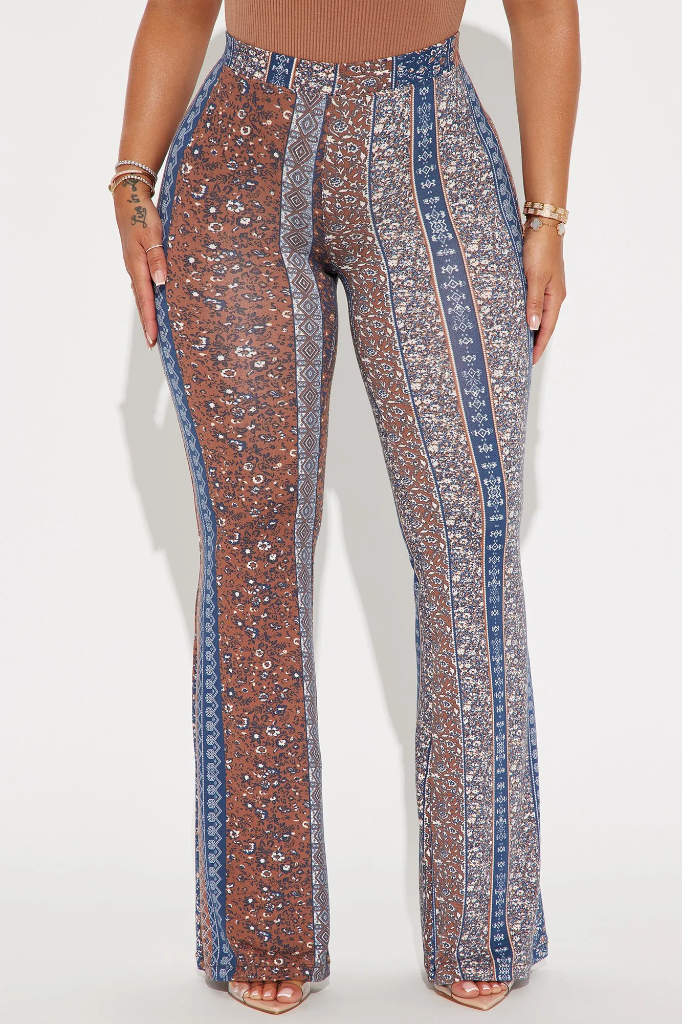 Daisy Flare Pant - Blue/combo