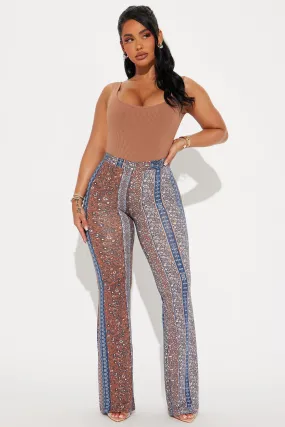 Daisy Flare Pant - Blue/combo