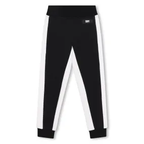 DKNY Junior Boys Black Fancy French Terry Pants _D24801-09B