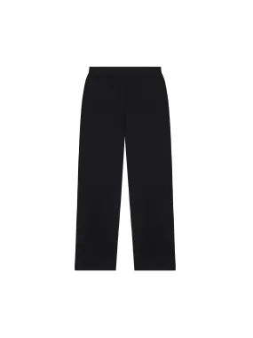 DNA Knitted Straight Leg Track Pants—black