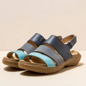 El Naturalista, WAKATIWAI, Sandal, Multi Leather, Ocean Mixed