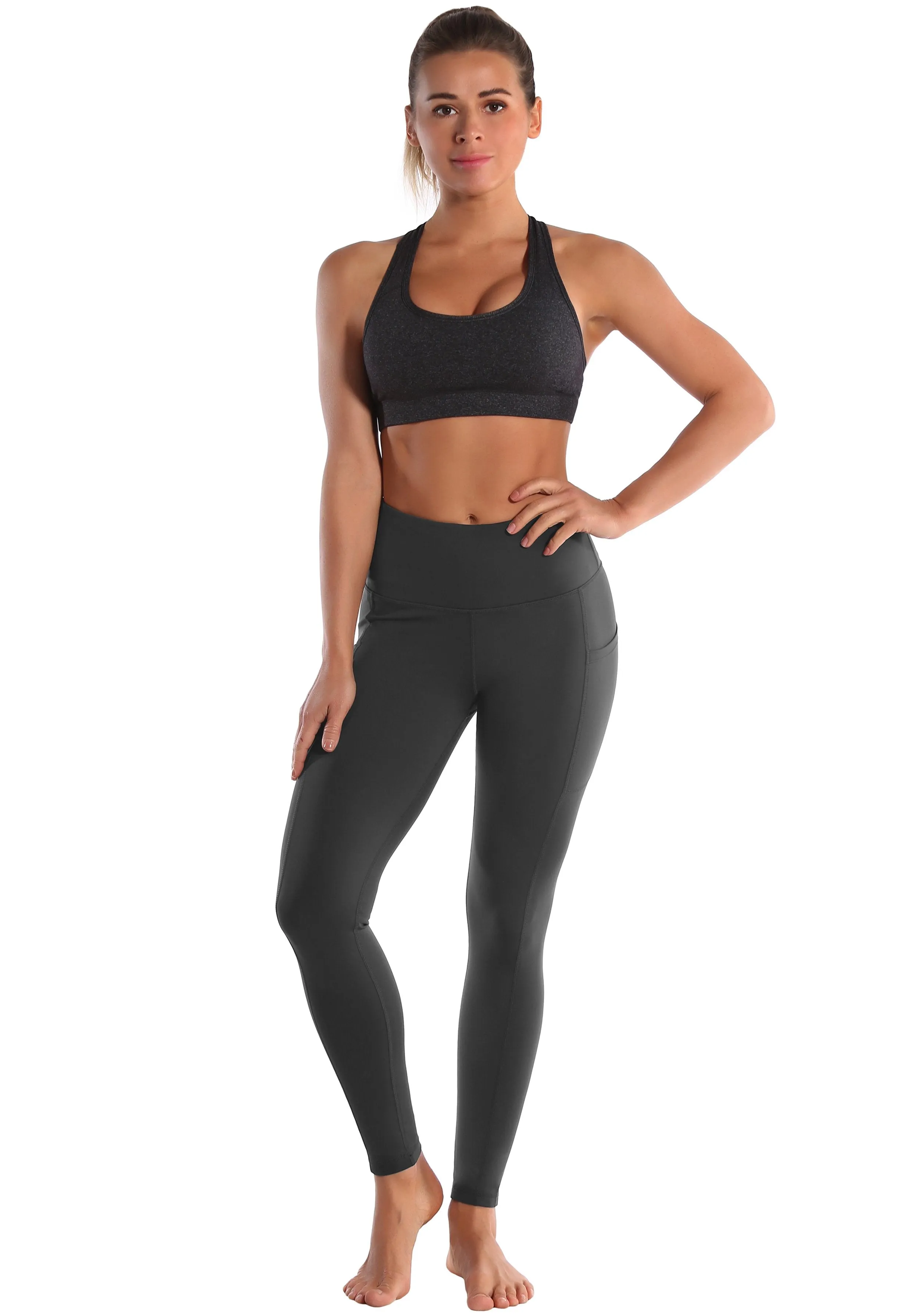 Hip Line Side Pockets yogastudio Pants shadowcharcoal ins_yogastudio