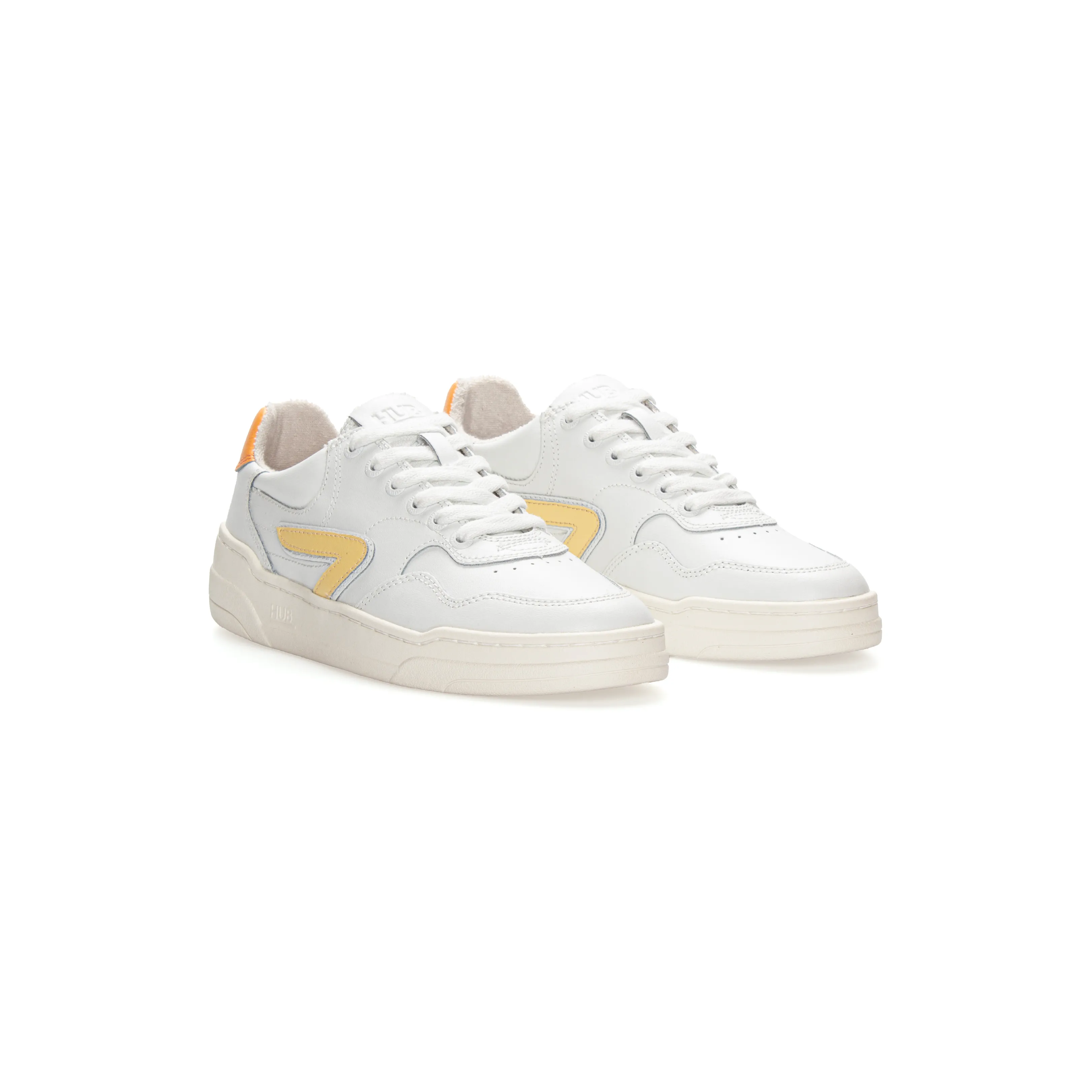 HUB Court White / Yellow / Ivory