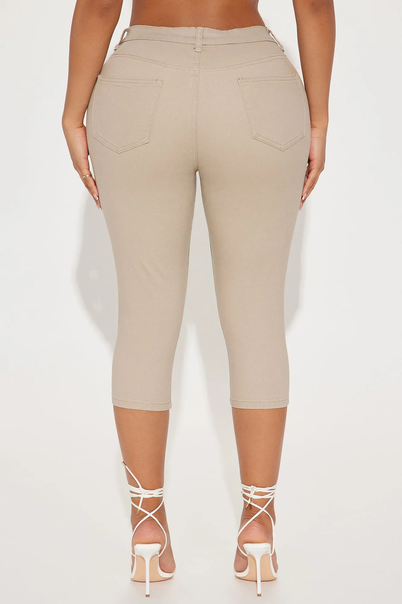 Iconic Capri Uniform Pant - Khaki