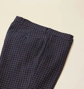 Inserch T/R Check Pants BLP258H-11 Navy