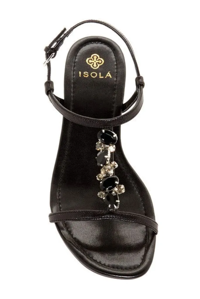 ISOLA Women's "Trista" T-strap Jeweled Sandal