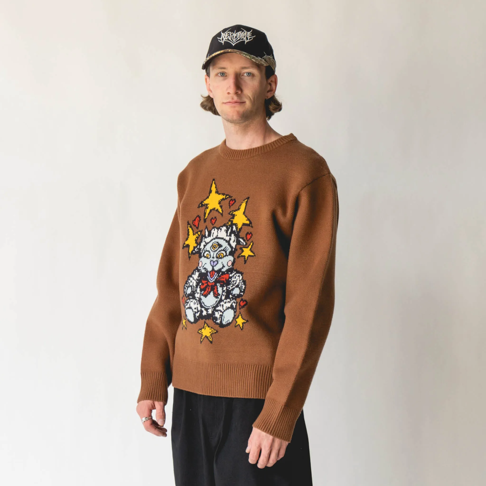 Lamby Knit Sweater - Brown