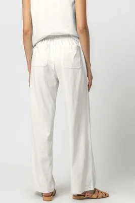 Lilla P Drawstring Waist Pant -(sky or white)