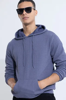 Liney Blue Hoodie