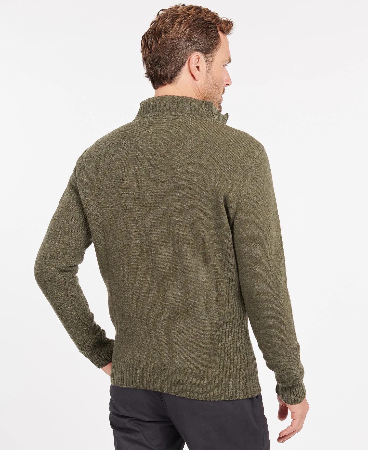 Men's Barbour | Nelson Half Zip Sweater | Seaweed