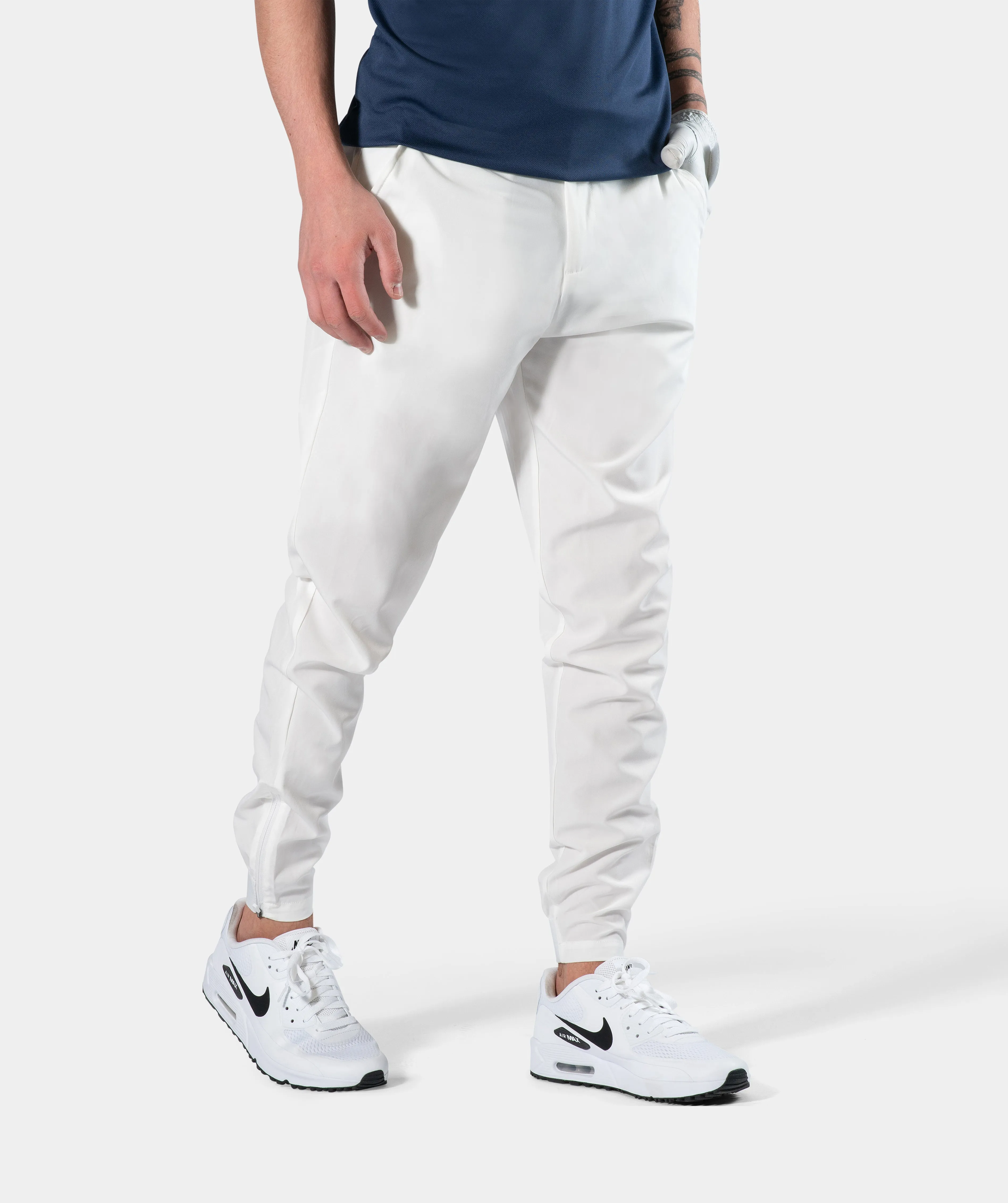 MEN'S GOLF JOGGERS - WHITE