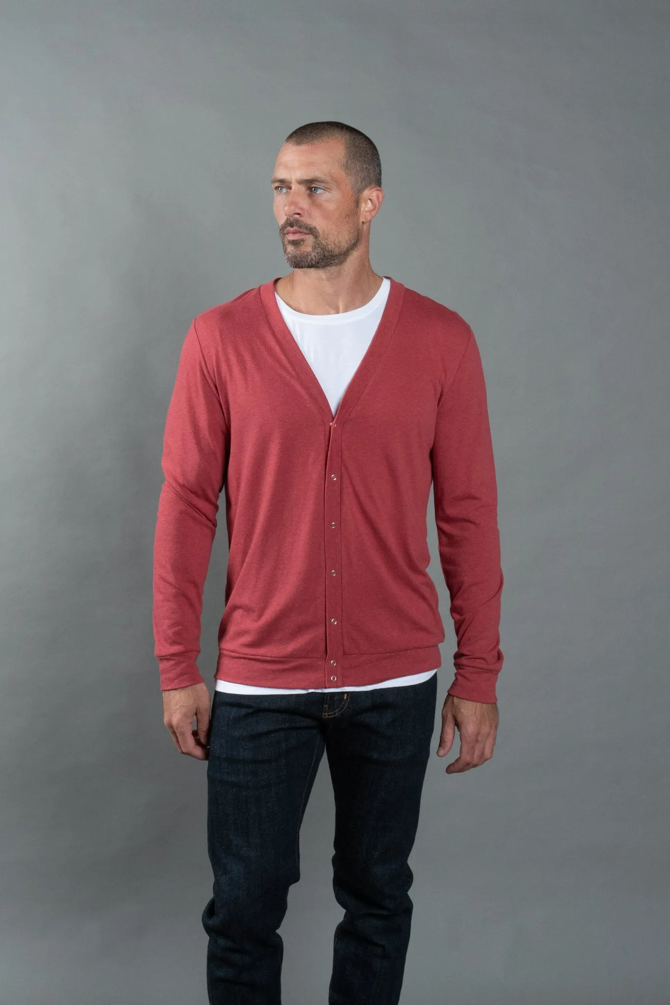 Men's Tri-Blend Cardigan Sweater