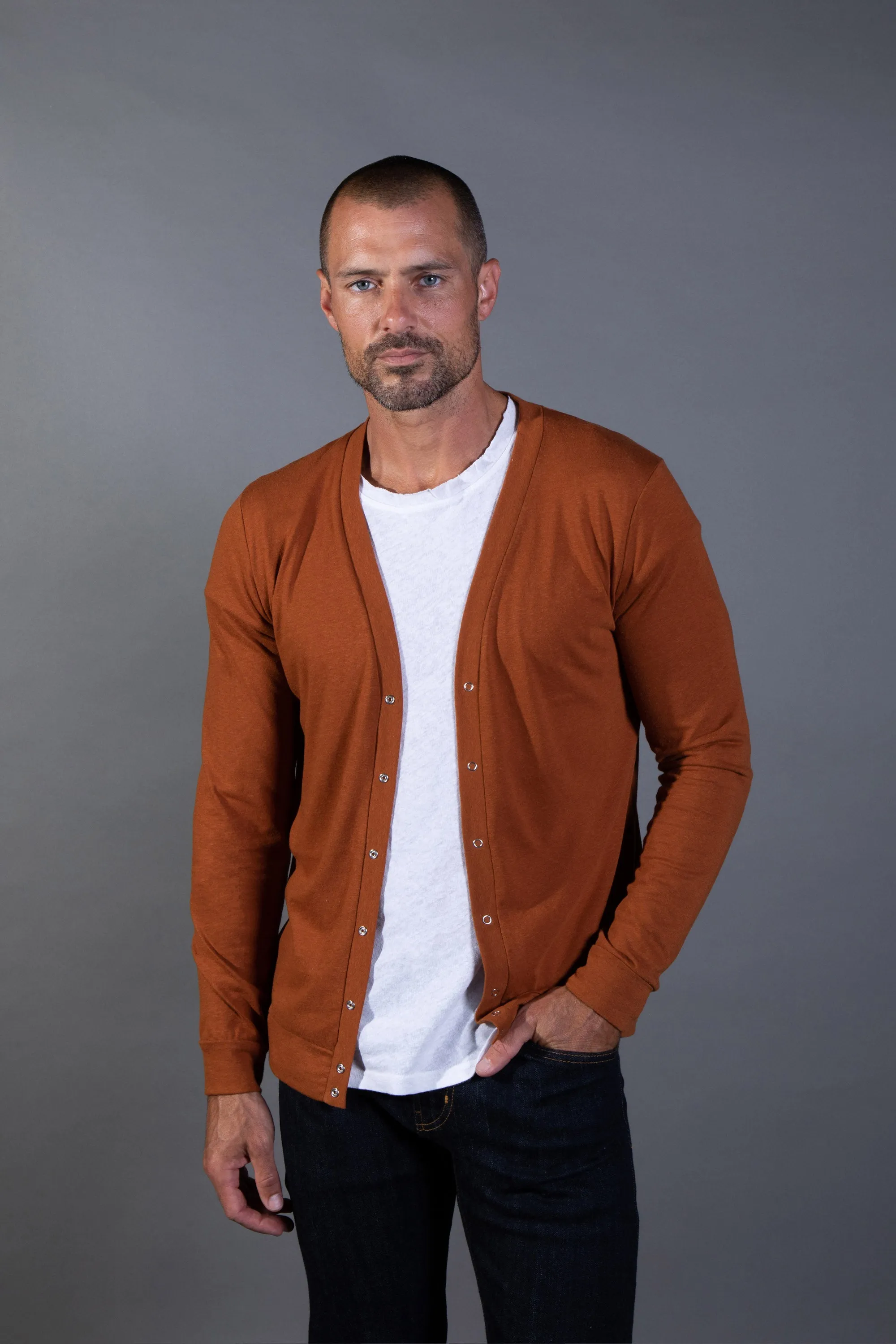 Men's Tri-Blend Cardigan Sweater