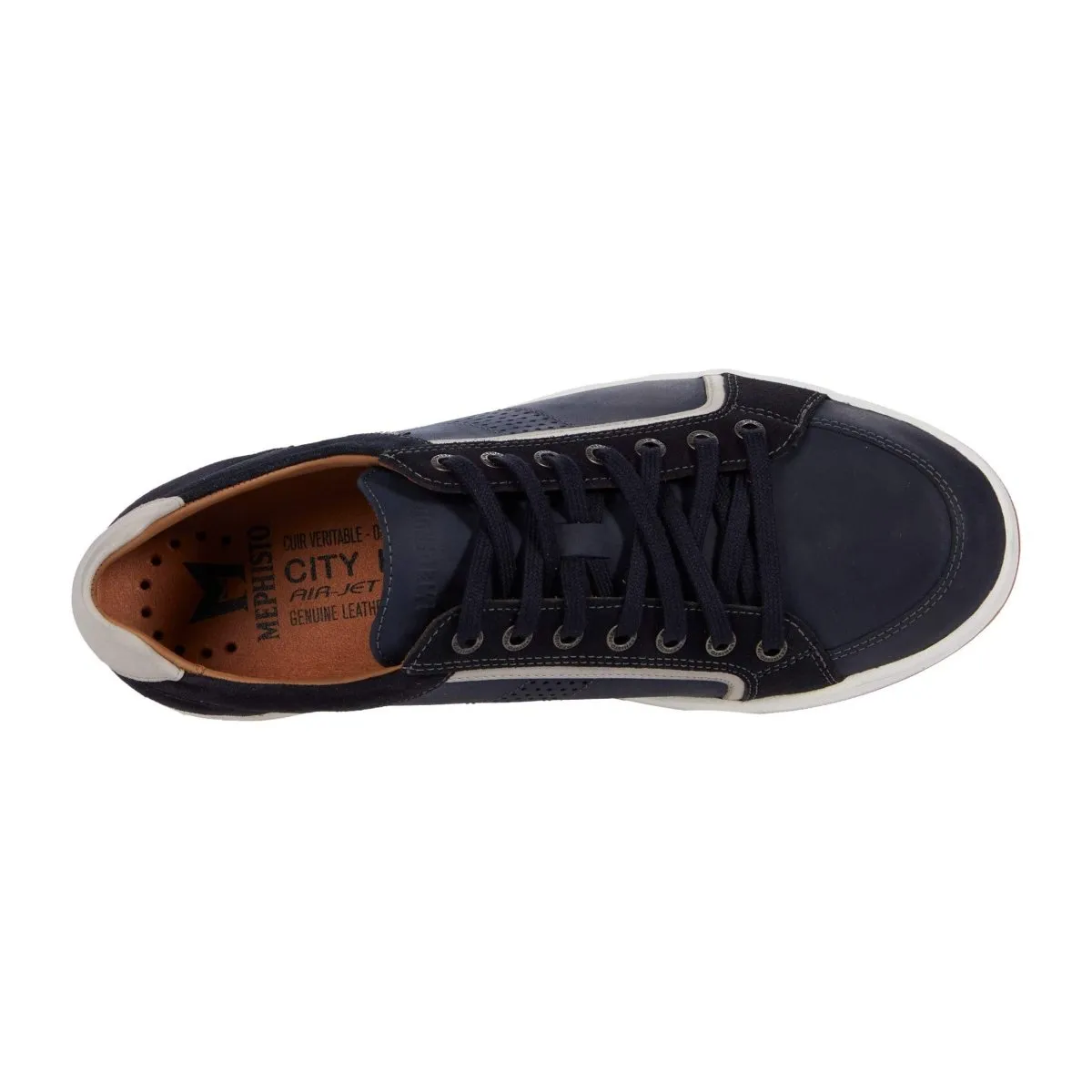 Mephisto Men's Harrison Navy Grizzly Nubuck