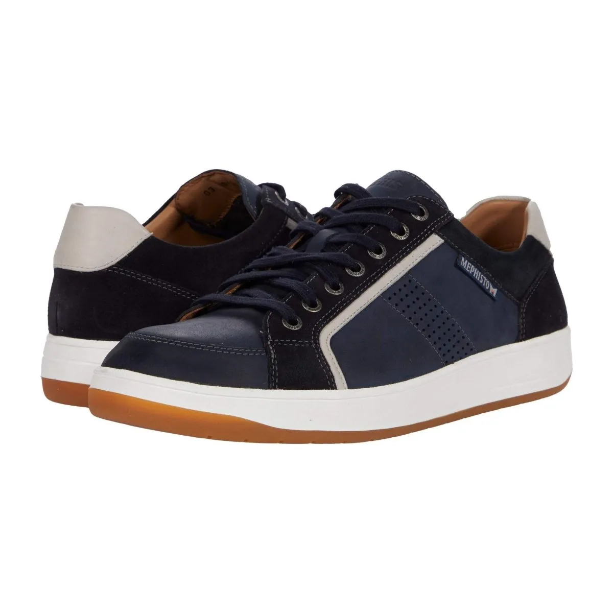 Mephisto Men's Harrison Navy Grizzly Nubuck