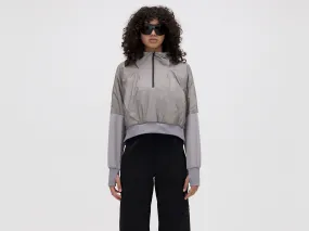 MIDLAYER CROPPED HOODIE - SLATE