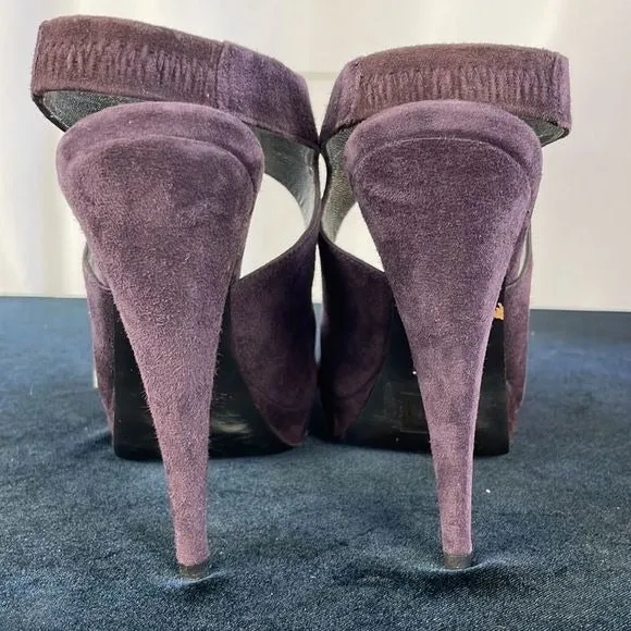 Miu MiuPurple Suede Platforms