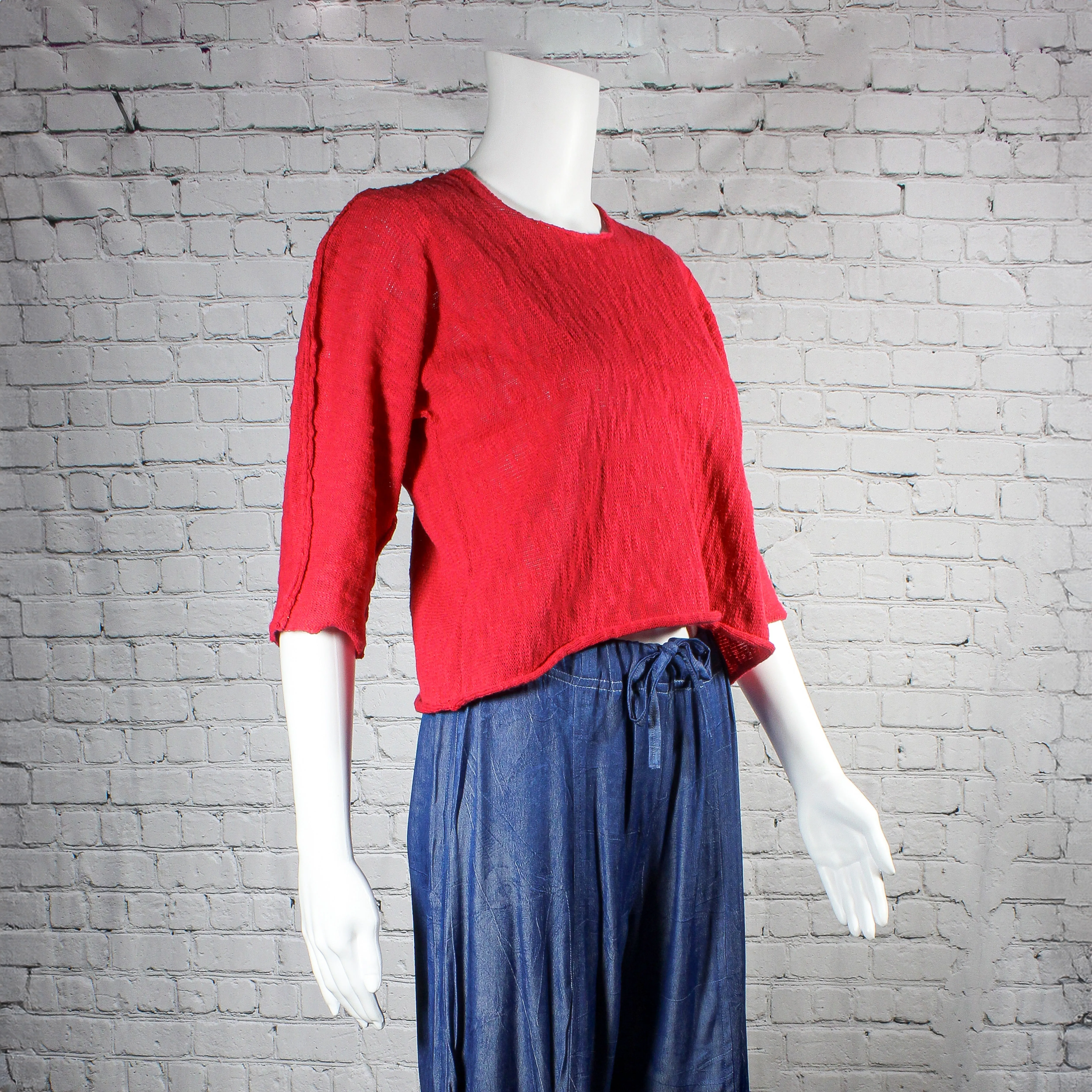 NEW! Louie Pullover Top in Red by Paper Temples