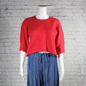 NEW! Louie Pullover Top in Red by Paper Temples