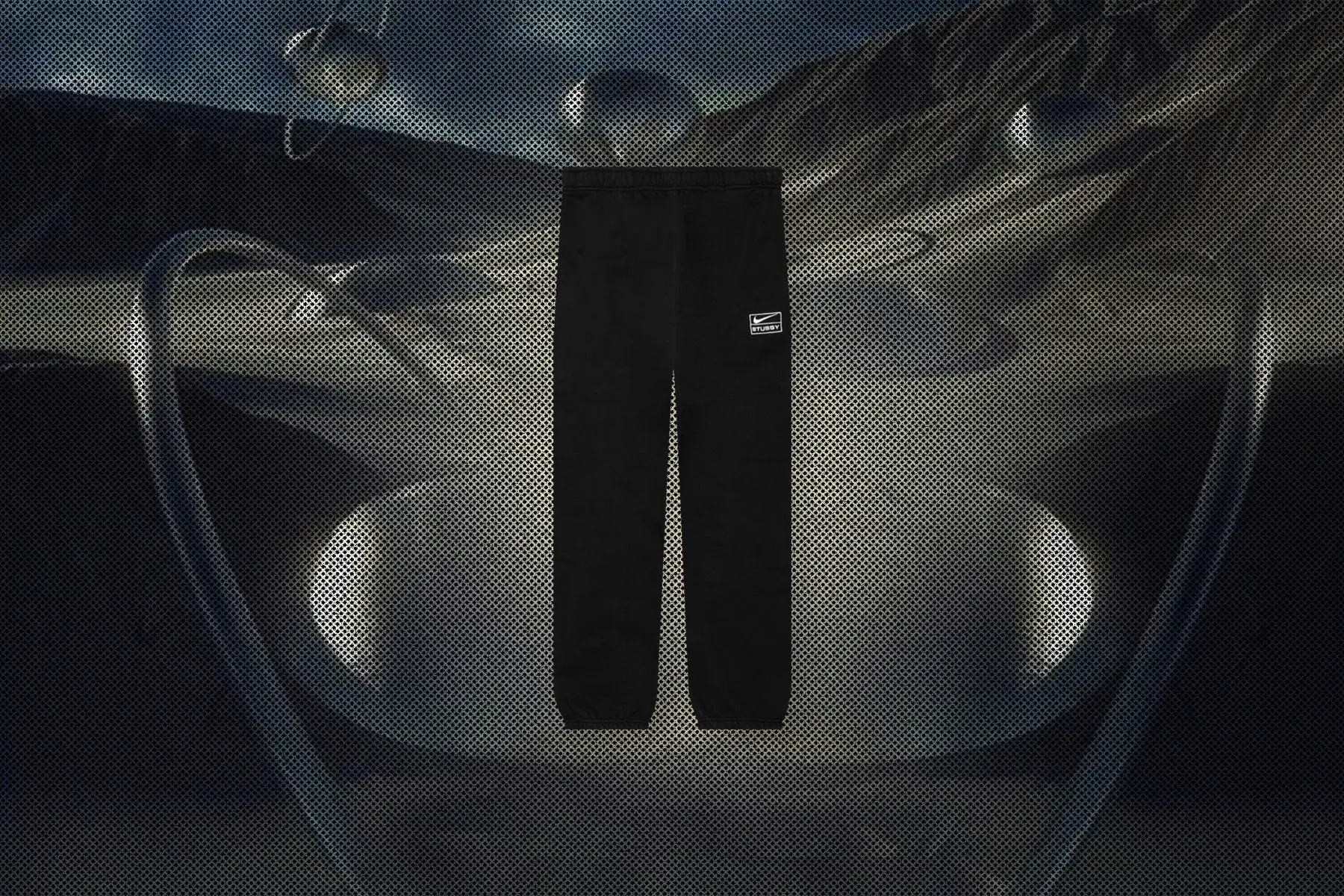 Nike x Stussy Washed Fleece Pant - Black/Sail