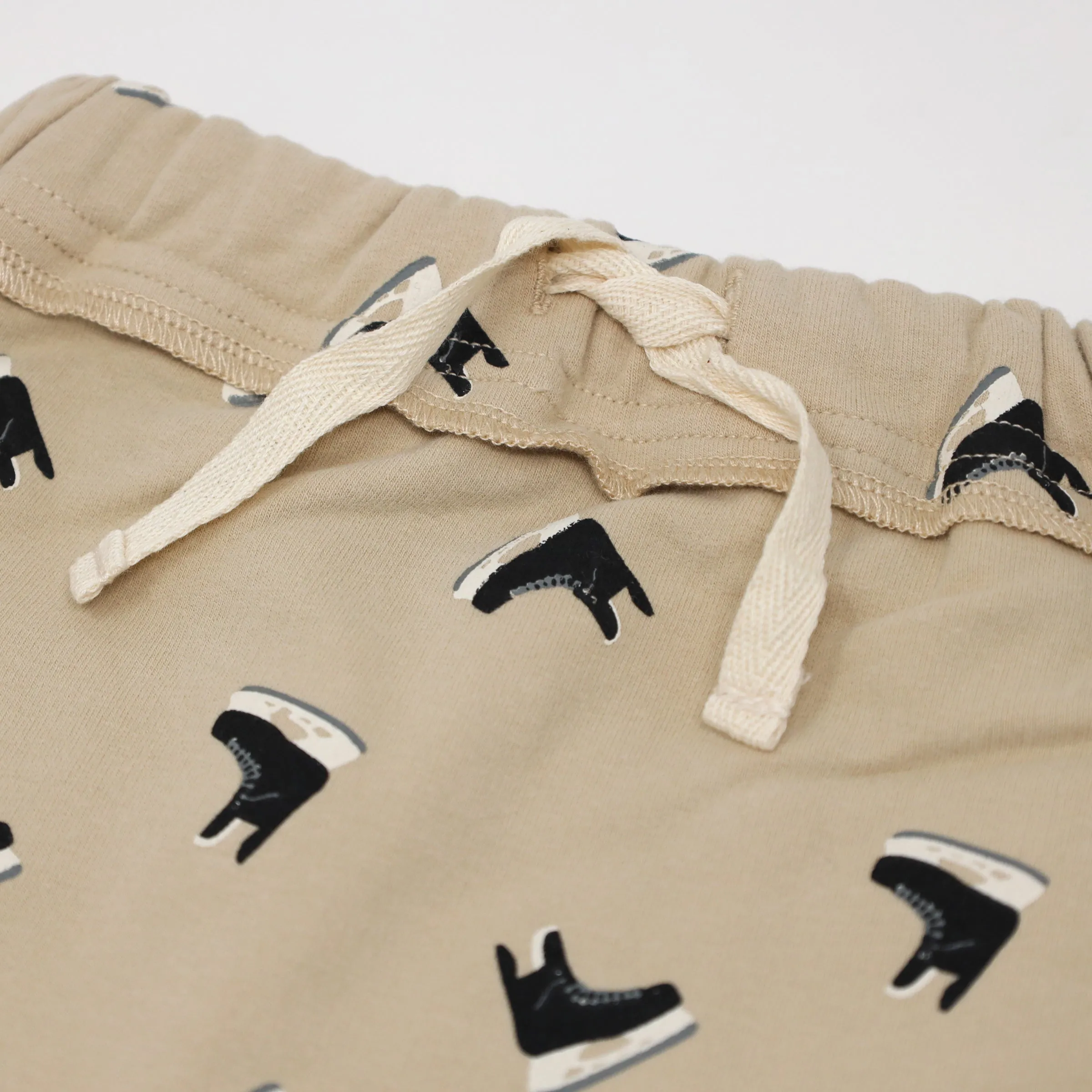 oh baby! Brooklyn Jogger Pants - Hockey Skate Print - Oat