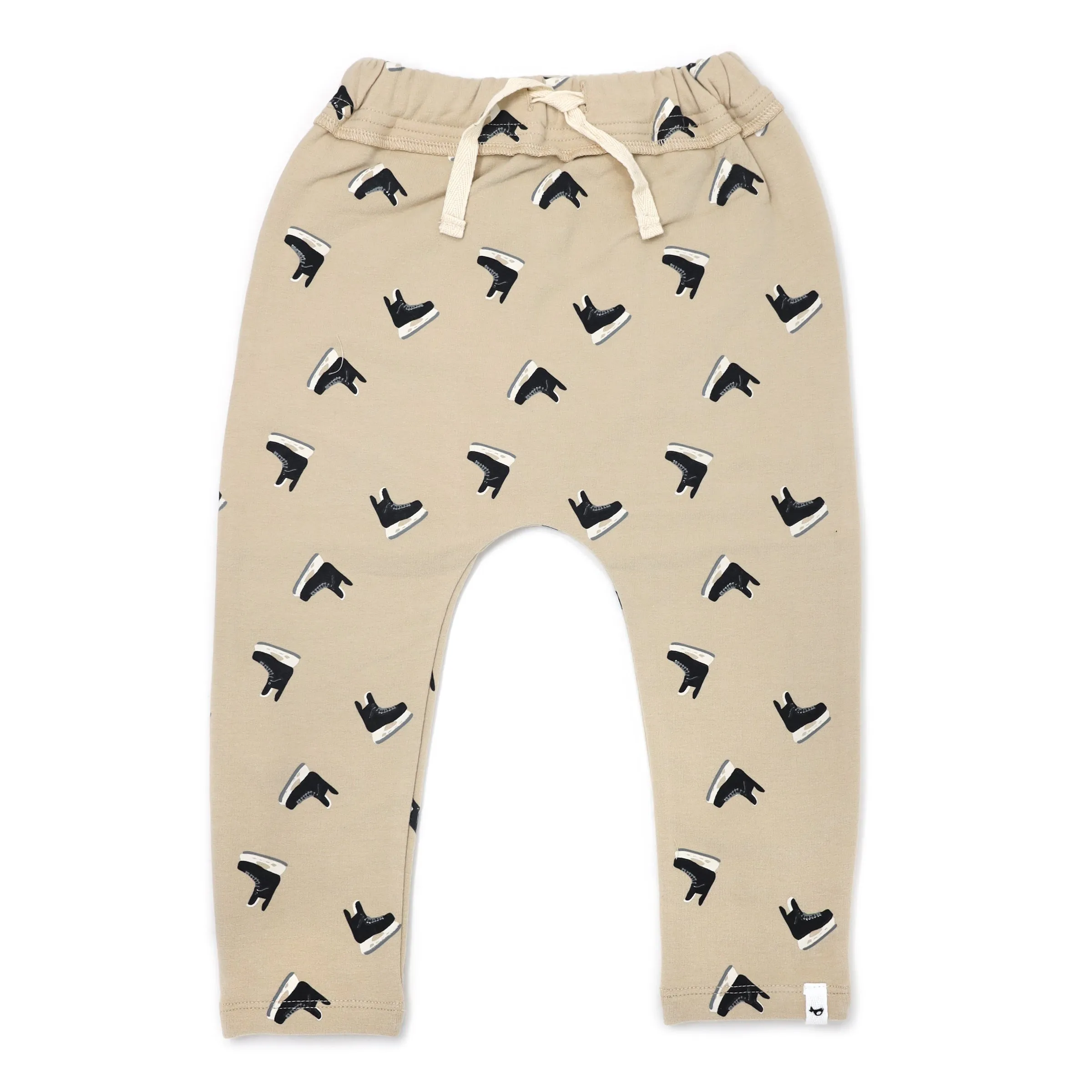 oh baby! Brooklyn Jogger Pants - Hockey Skate Print - Oat