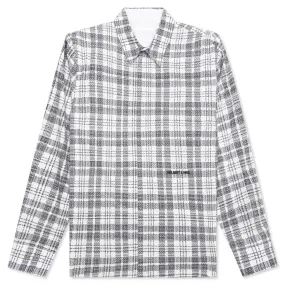 Plaid Logo Shirt - White