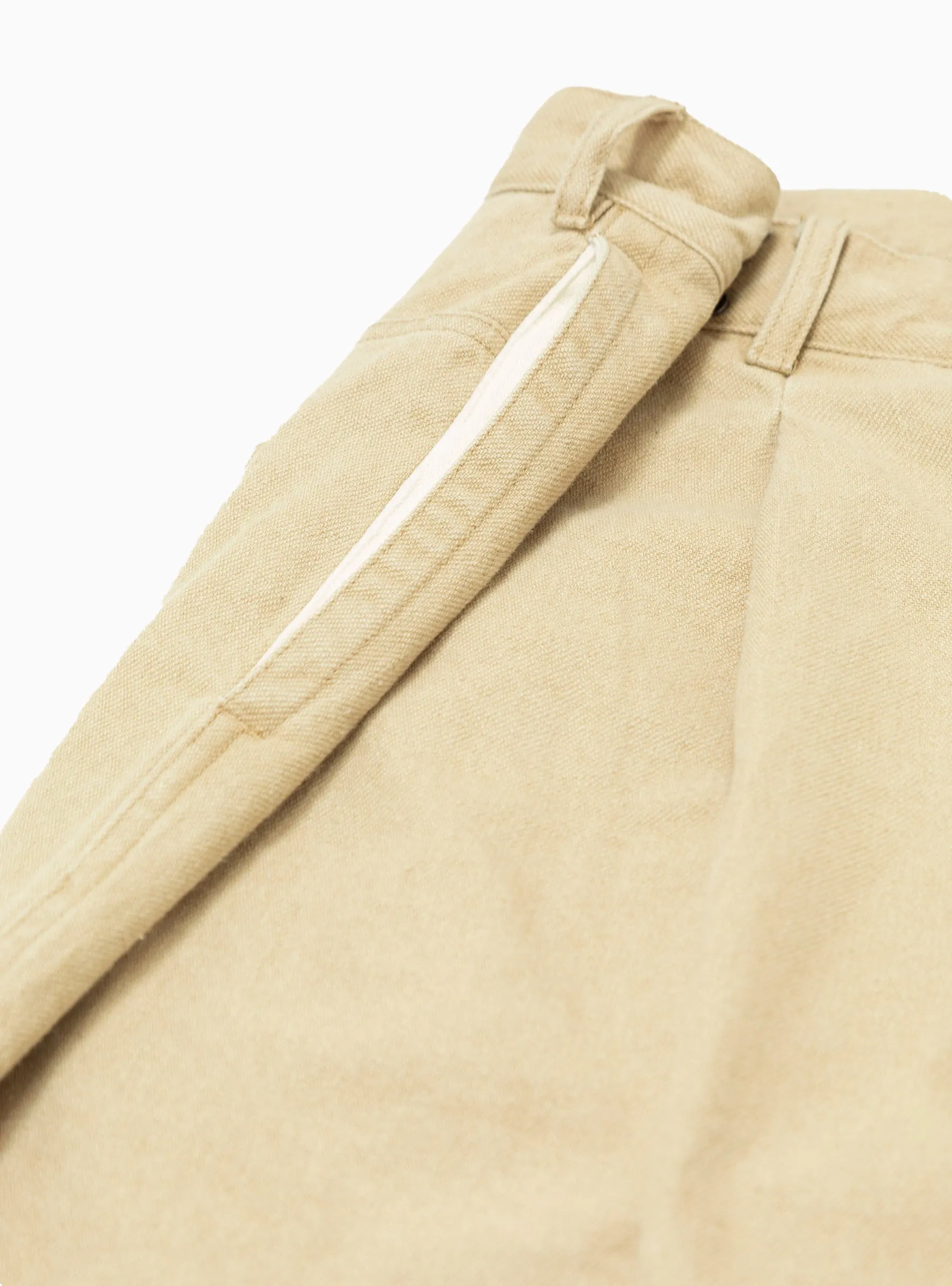 Pleated Hook Pant Tan