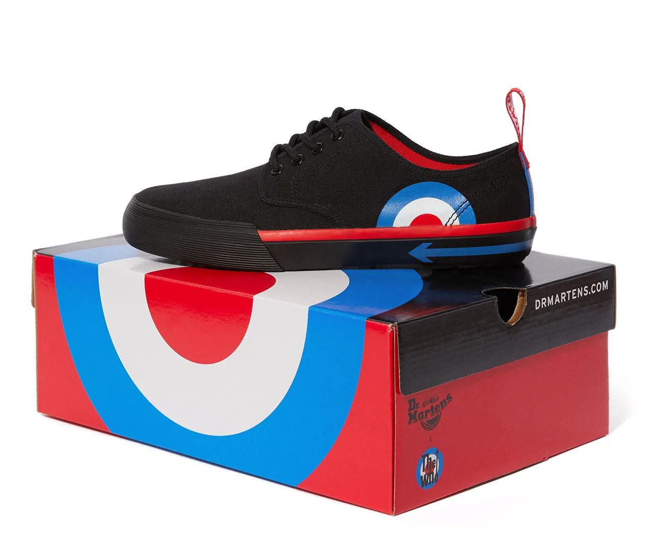 PRESSLER WHO BLACK TARGET CANVAS SHOE