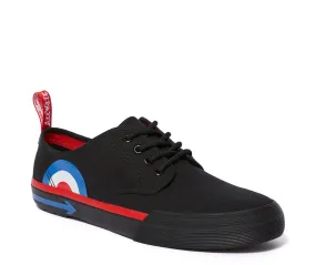 PRESSLER WHO BLACK TARGET CANVAS SHOE