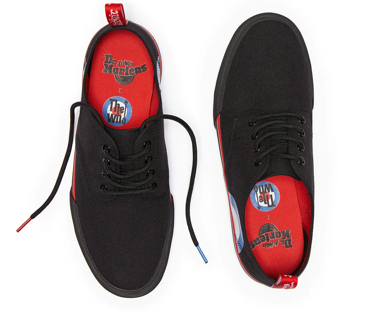 PRESSLER WHO BLACK TARGET CANVAS SHOE